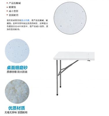 Outdoor Populaire HDPE Plastic Opvouwbare Picnic Eettafel met Modern Design Style