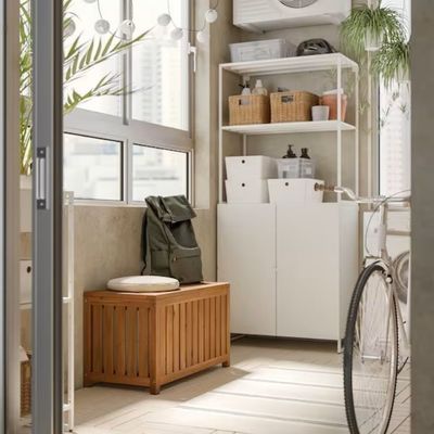 Aanpassing Houten Outdoor/Indoor Storage Bench Groot Storage Deck Box Tuin Schuur