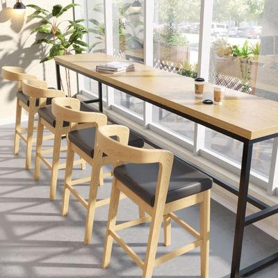 Barmeubilair Postverpakking Y Hoogste stoel voor bar counter van massief hout