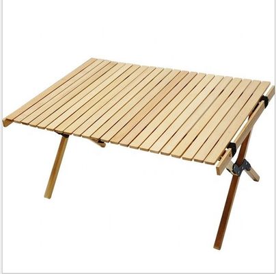 Outdoor massief hout ei roll picnic eettafel voor gemakkelijke montage en reiniging
