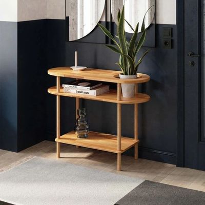 Specifieke CONSOLE TABEL Massief hout natuur tafel voor aanpassing Huis ingang Badkamer Sofa Gang