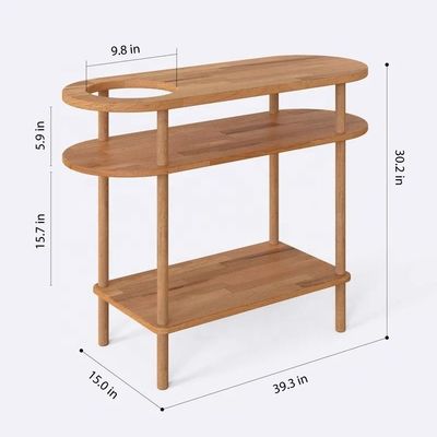 Specifieke CONSOLE TABEL Massief hout natuur tafel voor aanpassing Huis ingang Badkamer Sofa Gang