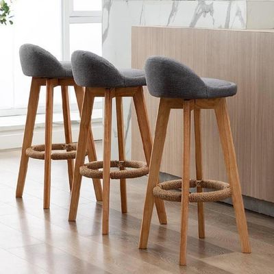 Stoffen bekleding Achterhoek Hoog bar stoel Krukken voor keuken en bar Op maat gemaakte praktische economie