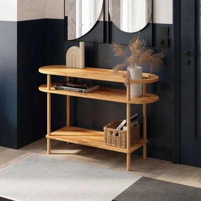 Specifieke CONSOLE TABEL Massief hout natuur tafel voor aanpassing Huis ingang Badkamer Sofa Gang