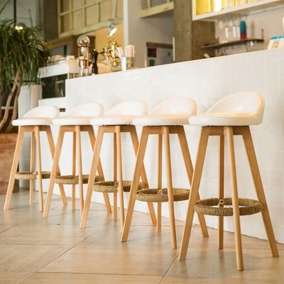 Stoffen bekleding Achterhoek Hoog bar stoel Krukken voor keuken en bar Op maat gemaakte praktische economie