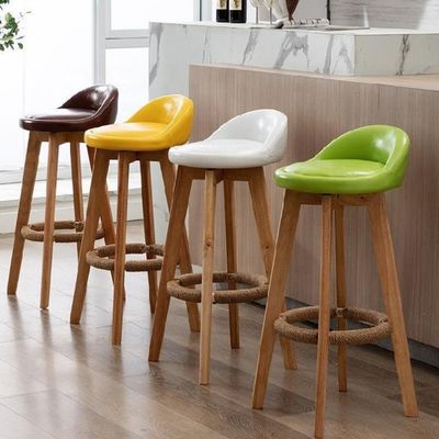 Stoffen bekleding Achterhoek Hoog bar stoel Krukken voor keuken en bar Op maat gemaakte praktische economie