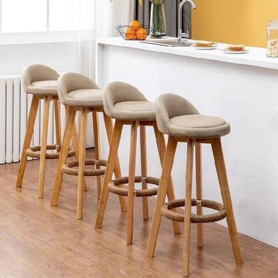 Stoffen bekleding Achterhoek Hoog bar stoel Krukken voor keuken en bar Op maat gemaakte praktische economie