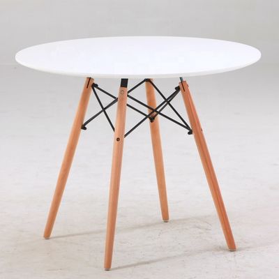 Geen gevouwen verzekering Op maat gemaakte praktische professionele vierkant eettafel met massief houten been Koffietafel Postverpakking