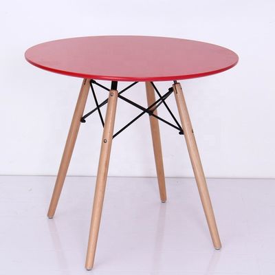 Geen gevouwen verzekering Op maat gemaakte praktische professionele vierkant eettafel met massief houten been Koffietafel Postverpakking