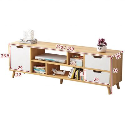 Gepersonaliseerde kleuren woonkamermeubilair Professionele houten tv-stand/kas voor huizen in moderne stijl