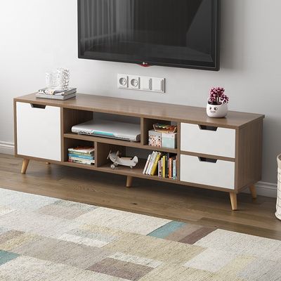Gepersonaliseerde kleuren woonkamermeubilair Professionele houten tv-stand/kas voor huizen in moderne stijl