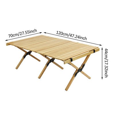 Competitieve cake roll opvouwbare houten tafels draagbare buitenvrije tijd tafel houten meubels algemeen voor luxe moderne stijl