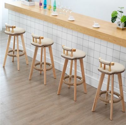 Moderne Noordse barstoelen met hoge dichtheid spons en stof/leer stoel