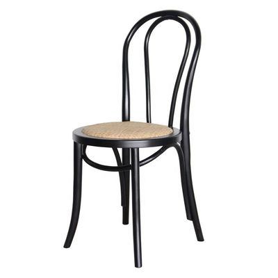 Natural Rattan Cushion Solid Wood Wedding Houten Stoel Moderne Op maat gemaakte banket Stackable Stoel voor commercieel meubilair