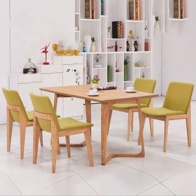 Op maat gemaakte uitstekende bewerking van massief hout been eetkamer set meubels met eetkamer tafel en stoelen ontwerp