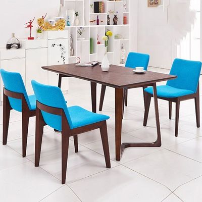 Op maat gemaakte uitstekende bewerking van massief hout been eetkamer set meubels met eetkamer tafel en stoelen ontwerp