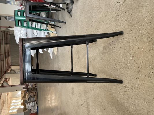 Antieke metalen barstoel krukken Houten hoge stoel voor bar tafel in keuken en eetkamer
