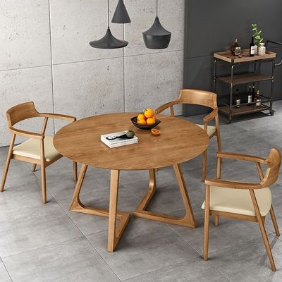 Op maat gemaakte uitstekende bewerking van massief hout been eetkamer set meubels met eetkamer tafel en stoelen ontwerp