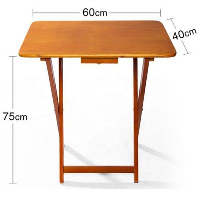 Folding tafel van massief hout Draagbaar en licht voor gemakkelijk vervoer