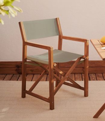 Postverpakking Nordic Modern Outdoor Chair met massief hout en opvouwbaar ontwerp