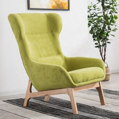 Uitstekend vakmanschap Leefkamer Leisure Chair Luxe voor 2021 Aanpassing in synthetisch leer en rubber hout