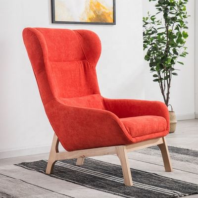 Uitstekend vakmanschap Leefkamer Leisure Chair Luxe voor 2021 Aanpassing in synthetisch leer en rubber hout