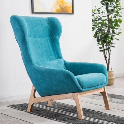 Uitstekend vakmanschap Leefkamer Leisure Chair Luxe voor 2021 Aanpassing in synthetisch leer en rubber hout
