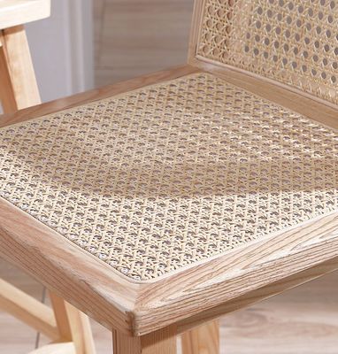W46*D46*H93cm Barmeubelen Nordic Rattan Chair High Legs Chair Bar Stool Houten stoel voor de bar