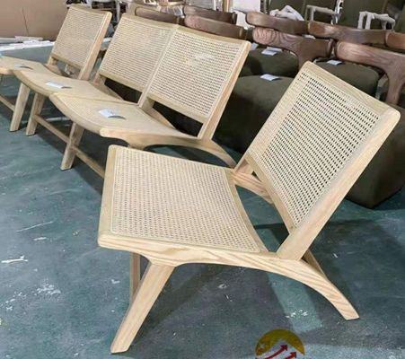 Algemene Rattan Leisure Lounge Chair Bruine kleur Rattan slaapkamermeubilair Lounge Modern ontwerp voor ontspanning in de buitenlucht