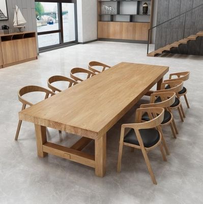 Eetkamermeubilair Nordic Art Massivhout Eettafel/Restauranttafel met modern design