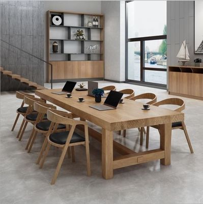 Eetkamermeubilair Nordic Art Massivhout Eettafel/Restauranttafel met modern design