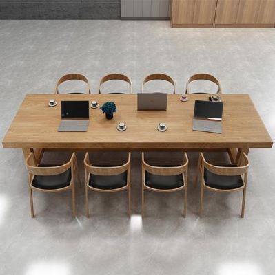 Eetkamermeubilair Nordic Art Massivhout Eettafel/Restauranttafel met modern design