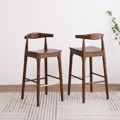 Hoogste rug Barstoelen van massief hout voor huishoudelijk meubilair Comfortabel en stijlvol
