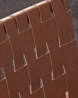 Ash Wood Frame Nordic Bistro Barstoelen met zadel leer geweven stoelen