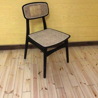 Algemeen Moderne Noordse design Solid Ash Wood Rattan Eetstoel voor huishoudelijke meubels