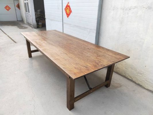 Huwelijksfeest buiten Huur Houten banket Klapptafel voor EETTAFEL Stijlbehoeften Geklapt ontwerp en verkoop