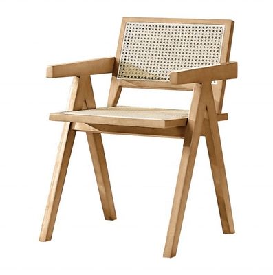 OEM-service geaccepteerd Modern Design Solid Wood Rattan Chair