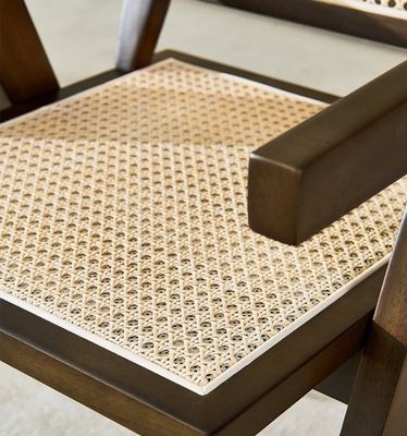 OEM-service geaccepteerd Modern Design Solid Wood Rattan Chair