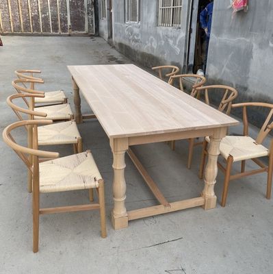 Modern ontwerp Walnut Slab Keuken Restaurant Eetkamer Houten stoel en evenementen tafel voor kantoorgebouw Flexibiliteit