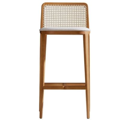 Commerciële meubels Houten barstoel Rattan stoelen Houten stoel voor moderne stijl en verkoop