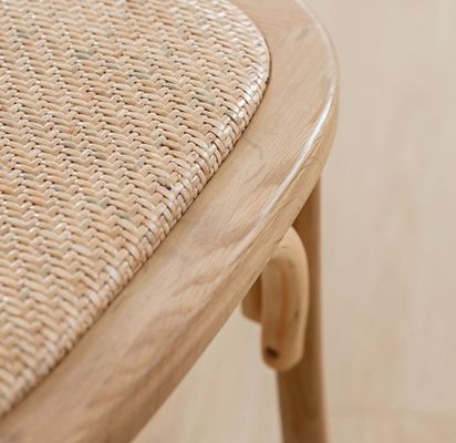 Gevouwen Noordelijk Moderne Rattan Kruis Achtersteel Solid Hout Huwelijk Houten Stoel Voor Banketten Y Postverpakking