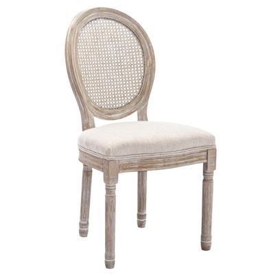 Rubberen houten frame materiaal Nordic Polster Banket Louis stoel voor woonkamer bruiloften
