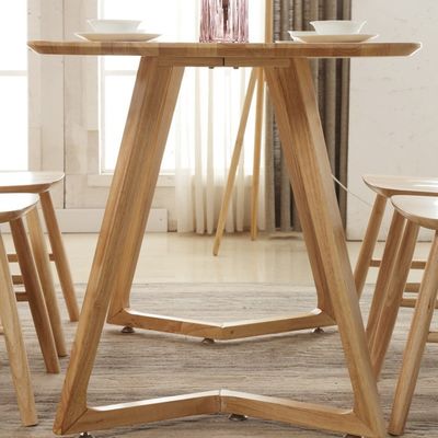 Eettafel van massief hout in Nordic-stijl voor huishoudelijk meubilair in het ziekenhuis in rechthoekige vorm