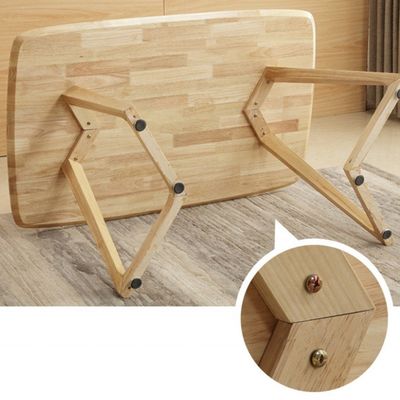 Eettafel van massief hout in Nordic-stijl voor huishoudelijk meubilair in het ziekenhuis in rechthoekige vorm