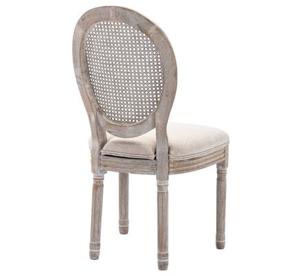 Hotelmeubelen Klassieke stijl Rattan Back Banquet Moderne Nordic Chair 50pcs Polstered Solid Wood Wedding Chair voor Evenementen