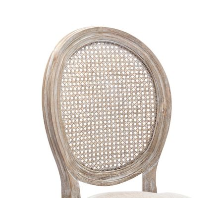 Hotelmeubelen Klassieke stijl Rattan Back Banquet Moderne Nordic Chair 50pcs Polstered Solid Wood Wedding Chair voor Evenementen