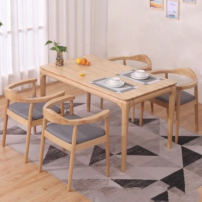 LL-A02 Noorse moderne stijl massief houten eettafel binnen