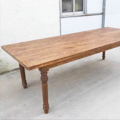 Bedekkingsmateriaal Massief hout Klassiek ontwerp Opvouwbaar Boerderij Eetkamer Bruiloftstafel met houten bedekking en opvouwbare functie