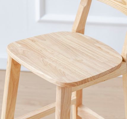 Vintage stijl hoge stoel barkruk met massief hout materiaal LL-C34