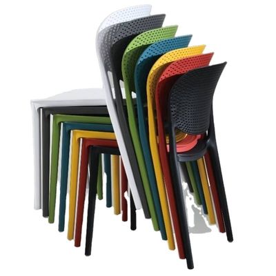 Eetkamer Meubelen Stapelbare Plastic PP Stoel met Modern Design Stijl